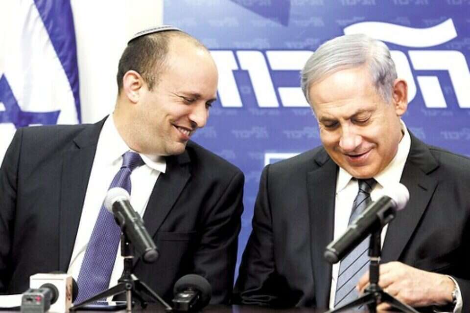 נתניהו ובנט, השבוע // צילום: דודי ועקנין // התארכותו של המו"מ הגדילה את התשלום לשותפים. נתניהו ובנט, השבוע ,