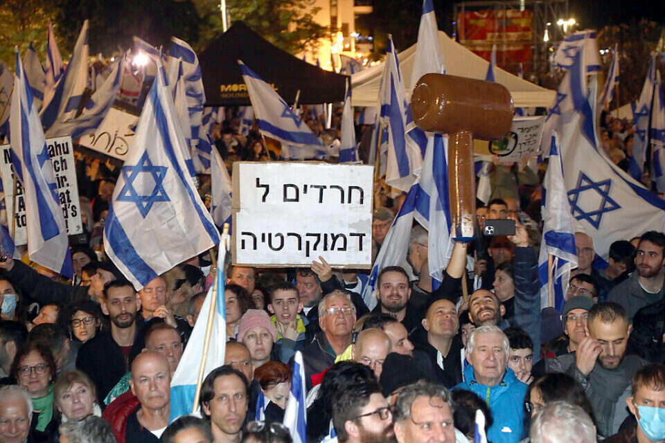 ההפגנה בכיכר הבימה בשבת , גדעון מרקוביץ'