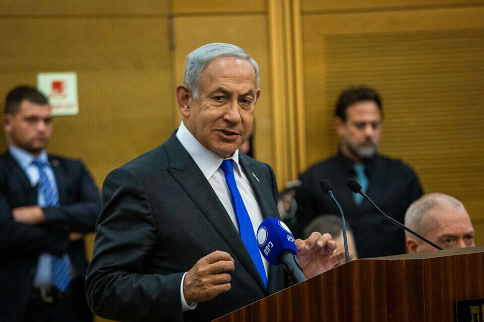 רה"מ בנימין נתניהו בישיבת סיעת הליכוד (ארכיון)