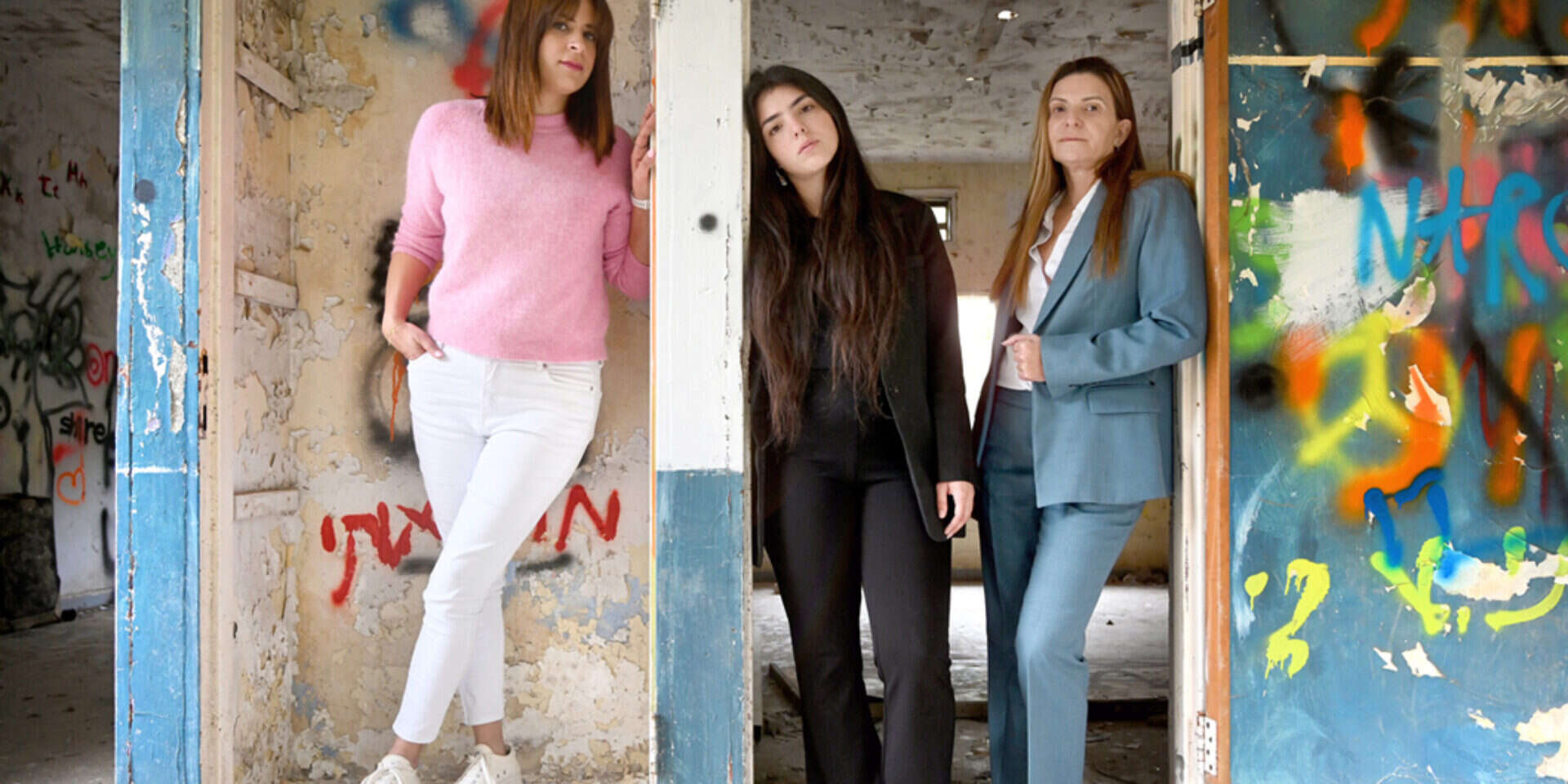 "שאנשים שרואים מצב כזה יידעו שהם חייבים לעזור, זה מציל נפשות". שרית (מימין), אירנה ובר , אפרת אשל