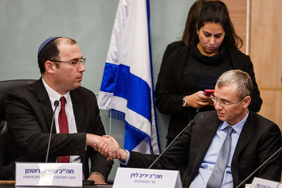 לוין ורוטמן בוועדת החוקה (ארכיון)