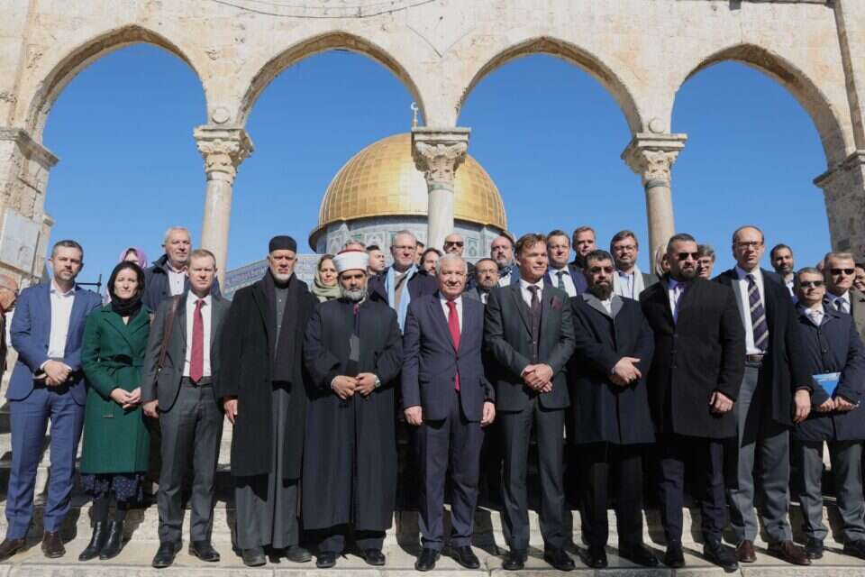 ביקור הדיפלומטים בהר הבית. מסר תקיף לישראל , צילום: אי.פי.אי