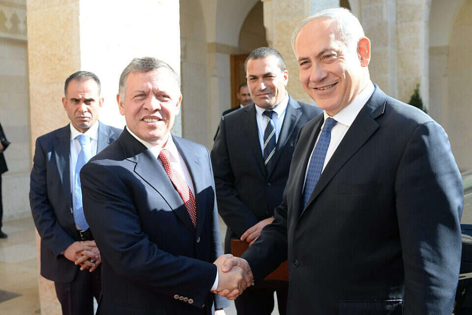 נתניהו עם עבדאללה (ארכיון)