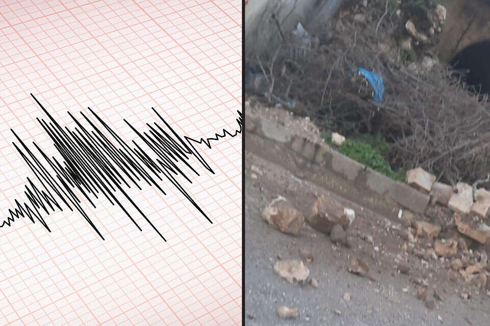 שתי רעידות אדמה הורגשו בישראל בתוך 5 שעות, נזק לבית בכפר ליד שכם ...