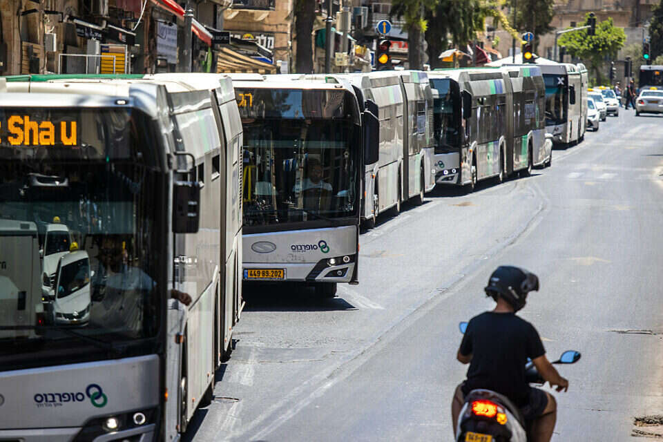 שביתת אוטובוסים במזרח ירושלים וביו"ש (להמחשה) , אורן בן חקון