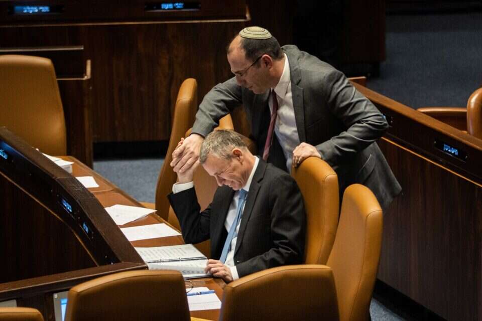 רוטמן ולוין במעמד אישור חוקי הרפורמה בטרומית בכנסת (ארכיון) , אורן בן חקון