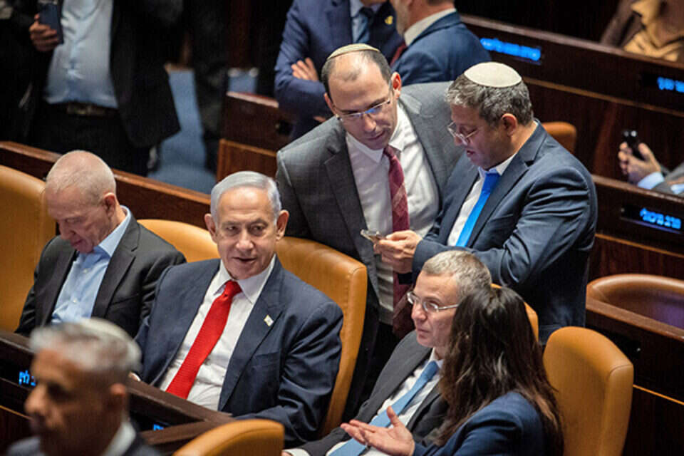 גלנט, נתניהו, רוטמן, בן-גביר ולוין (ארכיון) , אורן בן חקון