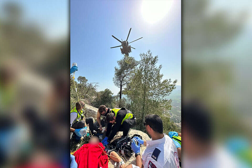 זירת האירוע בהר תבור , תיעוד מבצעי מד"א