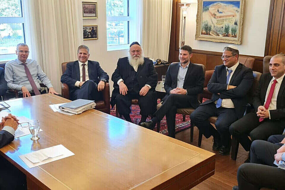 נתניהו וראשי הקואליציה (ארכיון)