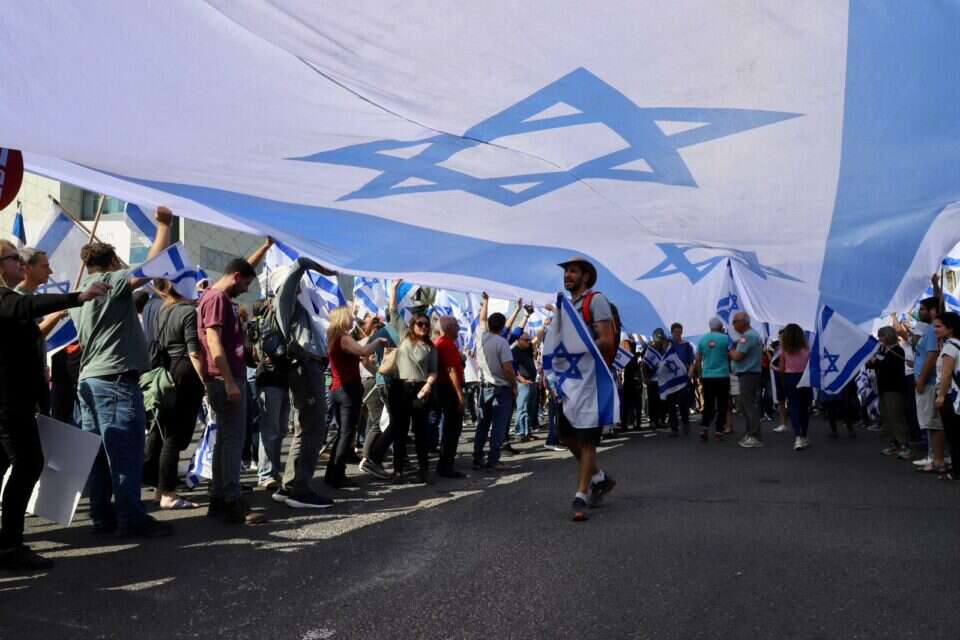 הפגנת הייטקיסטים בצומת מתם בחיפה
,