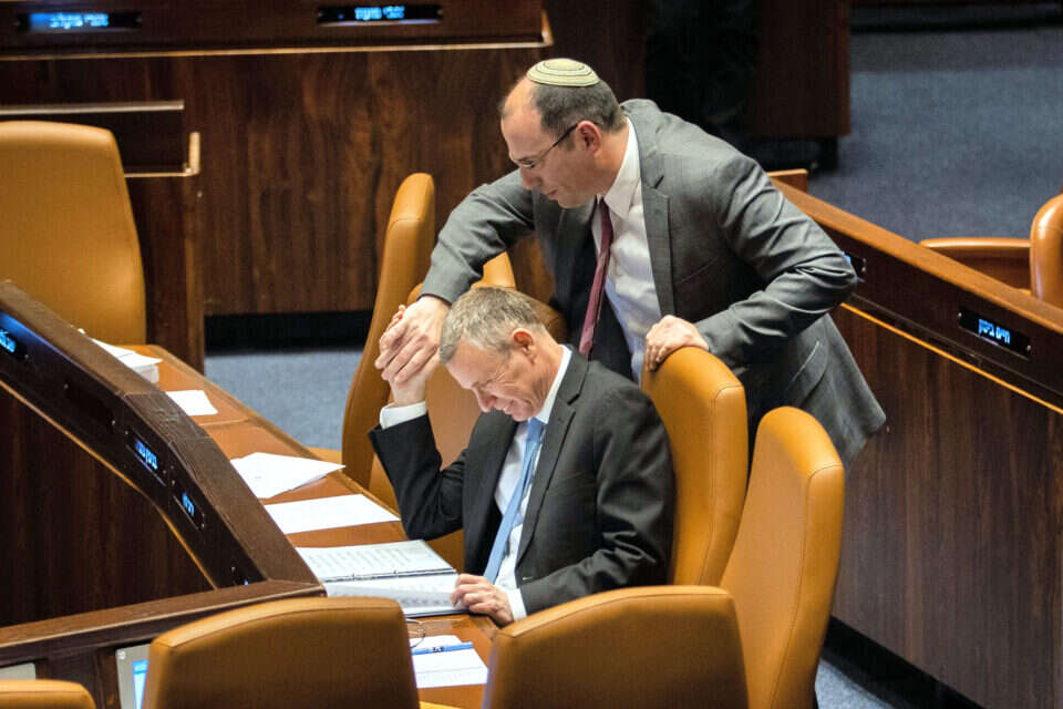 שר המשפטים לוין ויו"ר ועדת החוקה רוטמן , אורן בן חקון