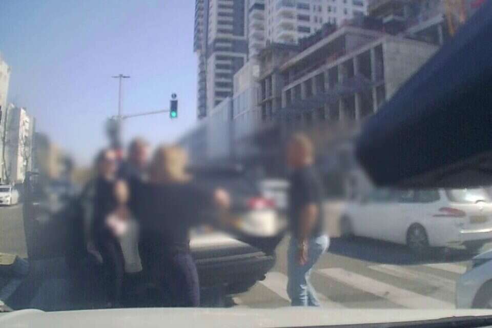 קטטה אלימה בצומת קוממיות בבת ים , דוברות המשטרה