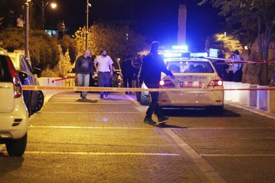 זירת הירי // צילום: אורי לנץ // זירת הירי ,