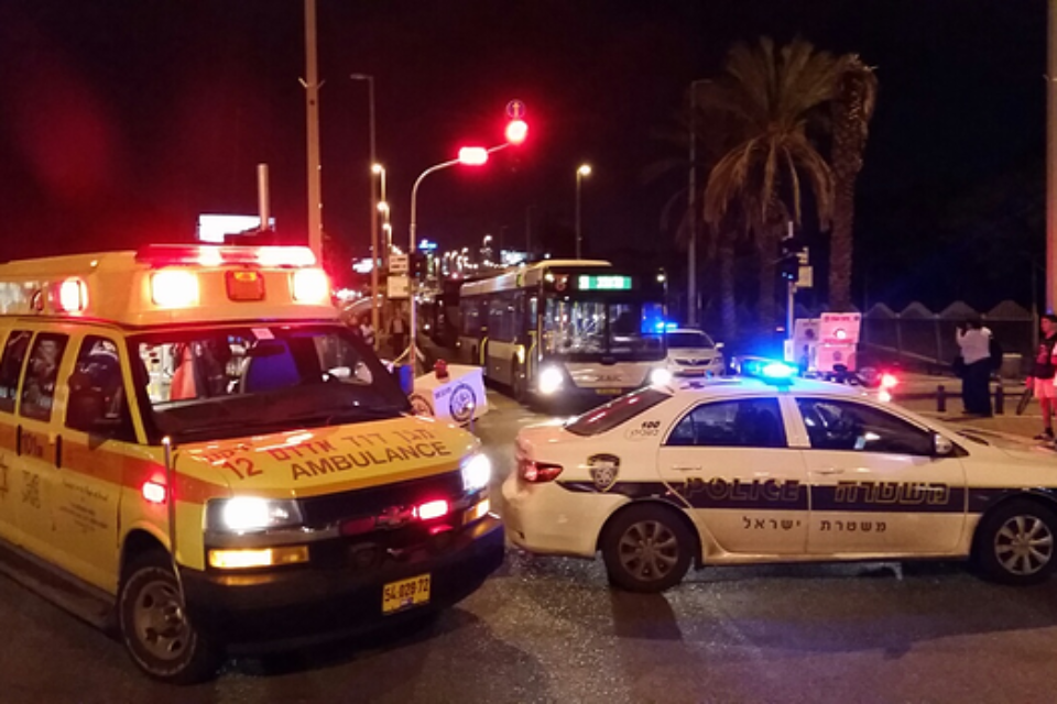 זירת התאונה בפתח תקוה // זירת התאונה בפתח תקוה , 