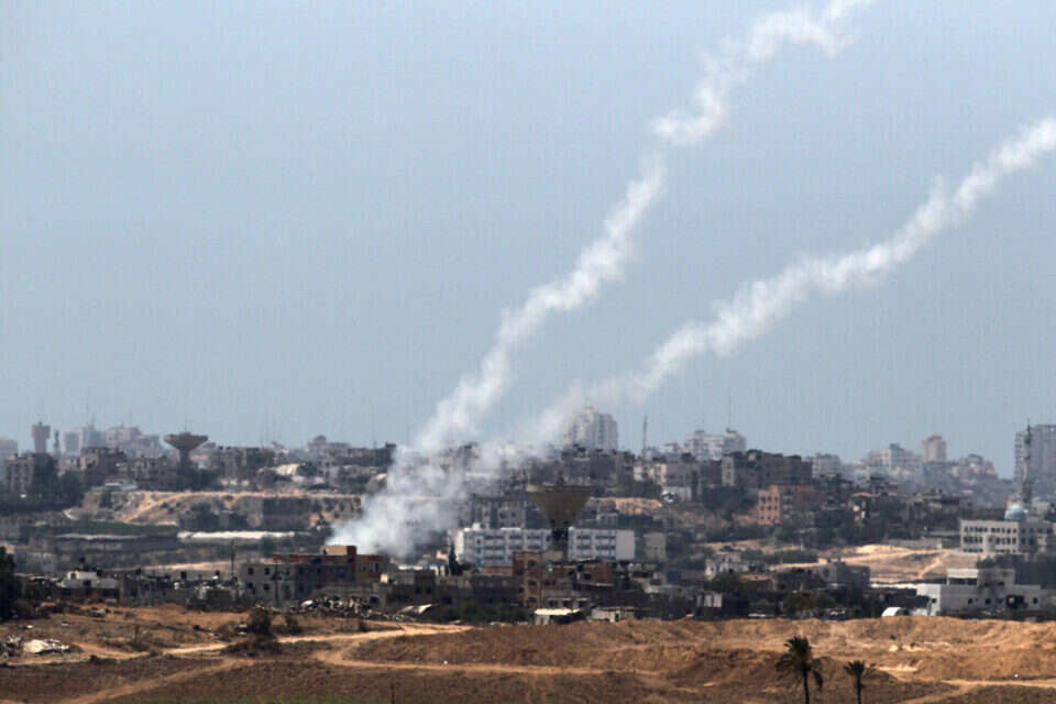 ירי רקטות מעזה לישראל  , AFP