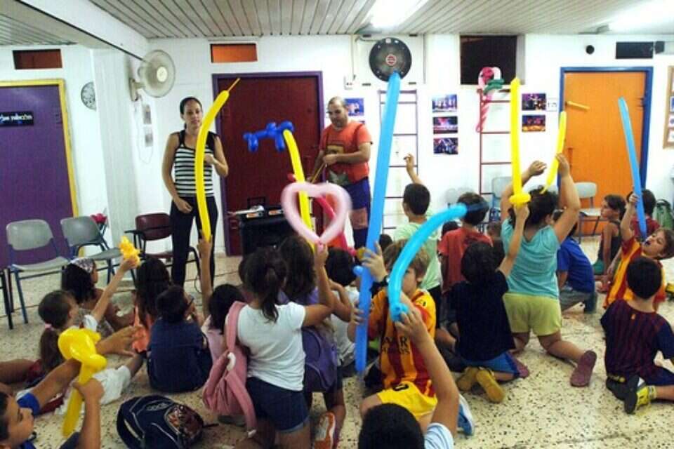 קייטנה ביישוב עומר, אתמול // צילום: דודו גרינשפן // קייטנה ביישוב עומר, אתמול ,