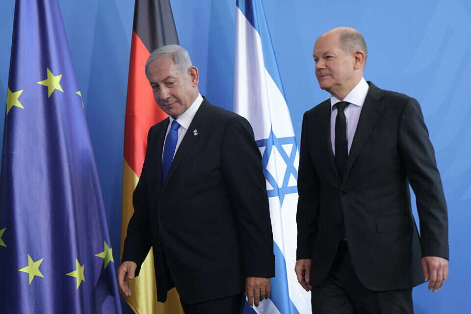 הקנצלר שולץ ורה"מ נתניהו , GettyImages