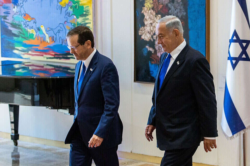 הצדדים מחכים לקביעת כללי ההידברות, נתניהו והרצוג (ארכיון) , אורן בן חקון