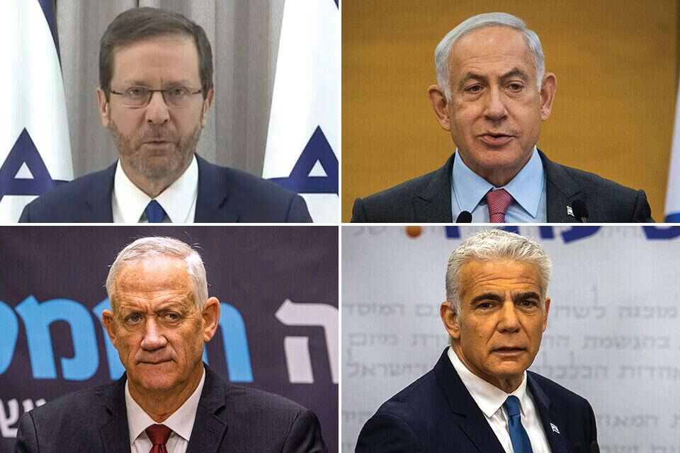 נתניהו, הרצוג, לפיד וגנץ