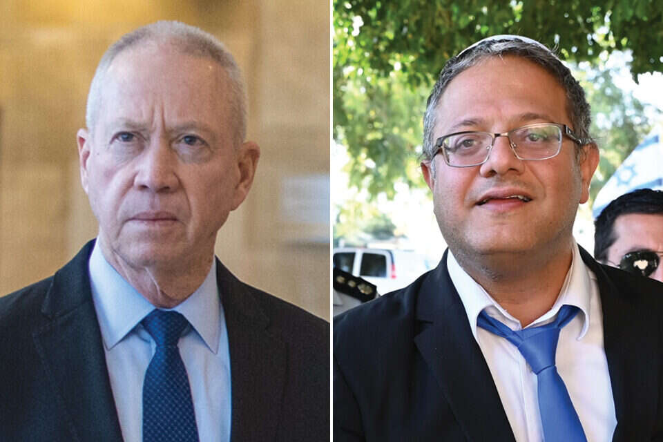 חזית חדשה-ישנה. שר הביטחון גלנט והשר לביטחון לאומי בן גביר , יוסי זליגר, אורן בן חקון