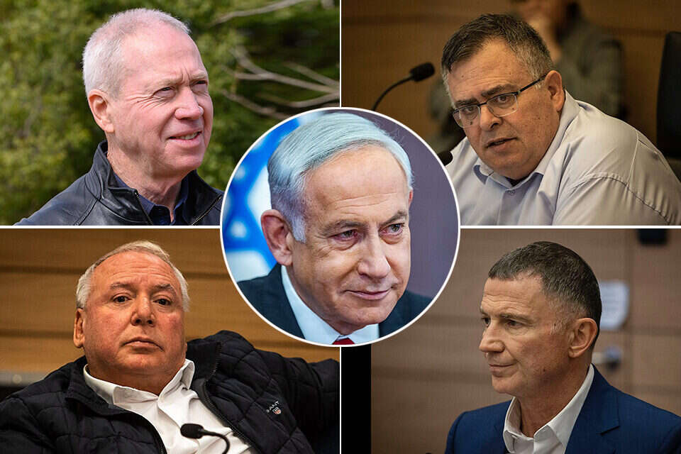 נתניהו וארבעת חברי הכנסת. סוקל המרד , אורן בן חקון, מארק ישראל סלם/ג'רוזלם פוסט, אוליבייה פיטוסי/הארץ