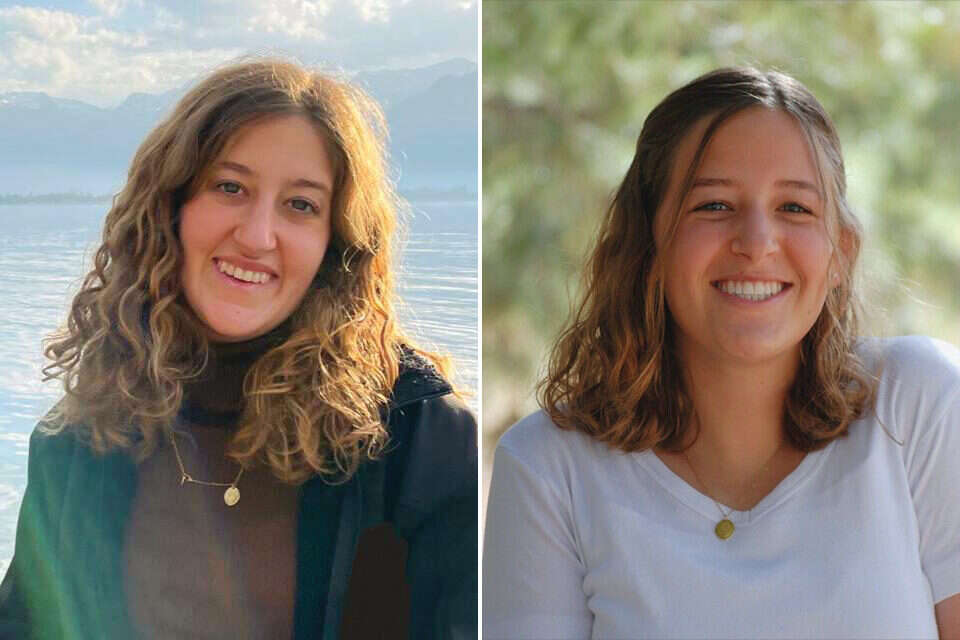 בנותיה של לאה (לוסי): רינה (מימין) ומאיה די , באדיבות המשפחה