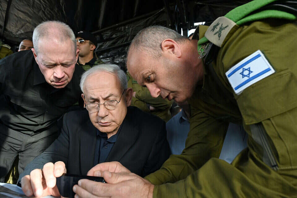 נתניהו בהערכת מצב עם שר הביטחון גלנט בימי ההסלמה