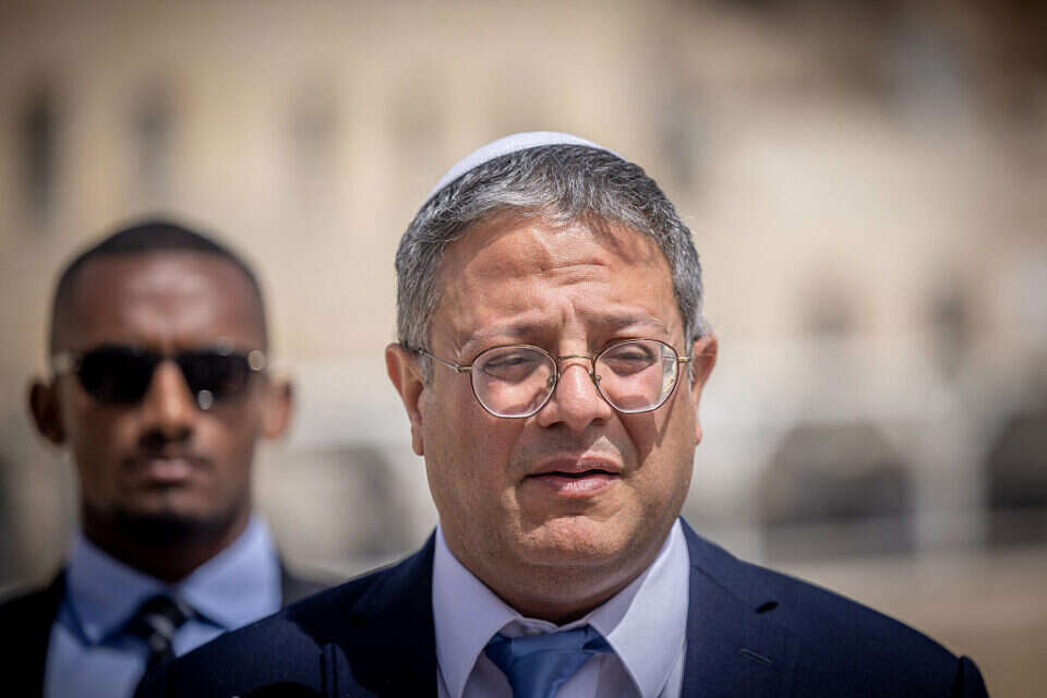 השר לביטחון לאומי איתמר בן גביר (ארכיון) , יונתן זינדל/פלאש90