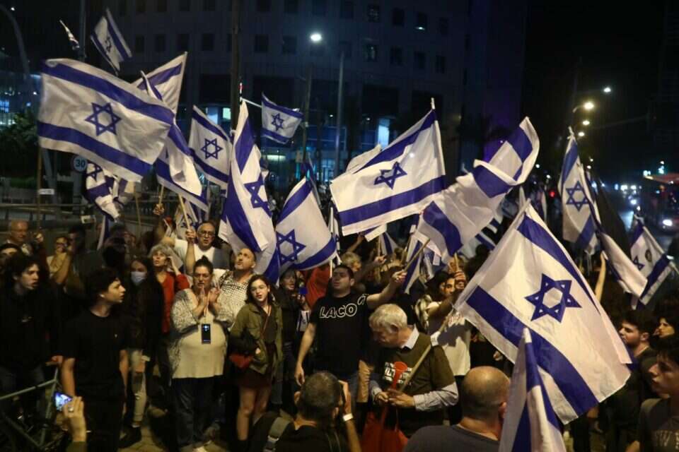 מפגינים בקפלן , גדעון מרקוביץ'