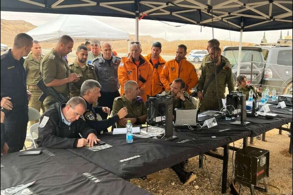 אוגדה 80 של צה"ל בהערכת מצב באזור השטפונות בערבה , דובר צה"ל