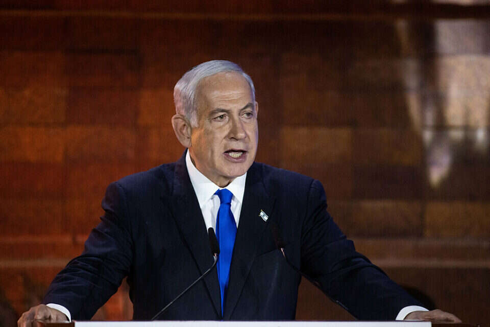 רה"מ נתניהו בטקס יום השואה בשבוע שעבר , אורן בן חקון