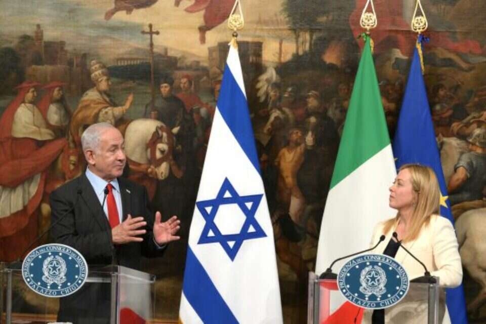 נתניהו ומלוני. איטליה קריטית בבלימת המהלך נגד ישראל באיחוד האירופי , עמוס בן גרשום/לע"מ