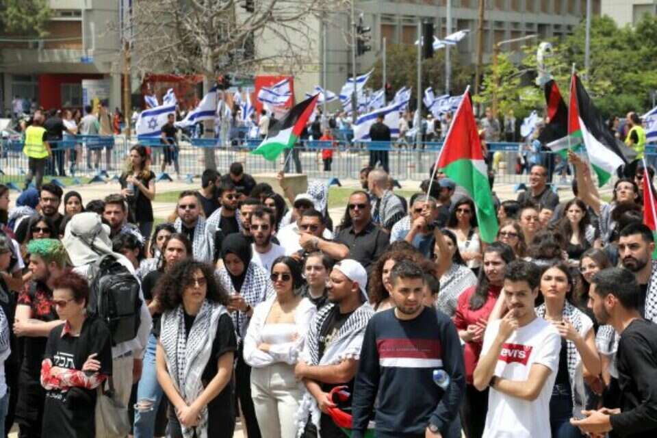 הפגנה לציון "יום הנכבה" בתל אביב (ארכיון) , גדעון מרקוביץ'