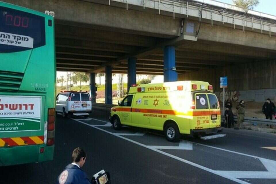 תאונה בכביש החוף // זירת התאונה הבוקר ,
