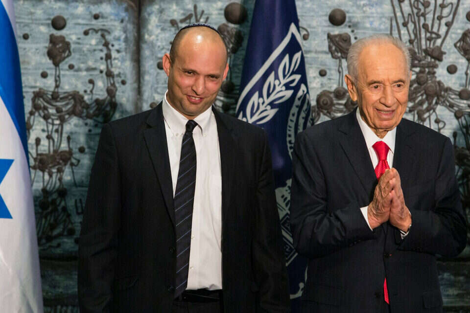 הנשיא פרס והשר בנט, אתמול // הנשיא פרס והשר בנט, אתמול ,