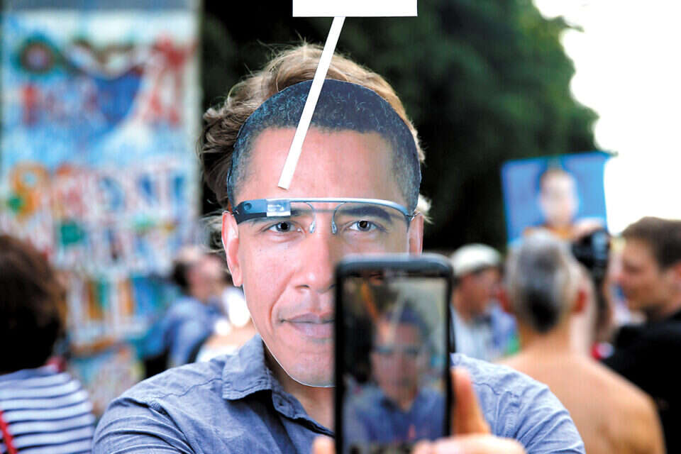 מי עוקב אחריך? הפגנה בברלין נגד האזנות הסתר // מי עוקב אחריך? הפגנה בברלין נגד האזנות הסתר ,