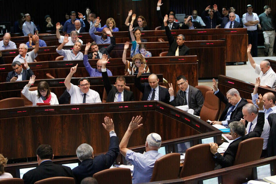 צילום: קונטקט // ההצבעות בכנסת, אמש ,