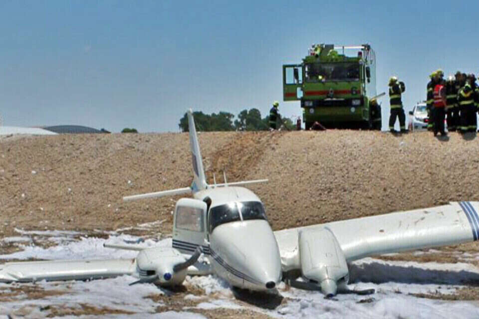 צילום: שי ועקנין // המטוס שיצא מהמסלול ,