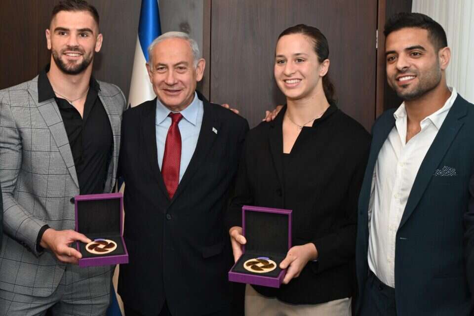 נתניהו עם מוקי, לניר ופלצ'יק , חיים צח /לע"מ