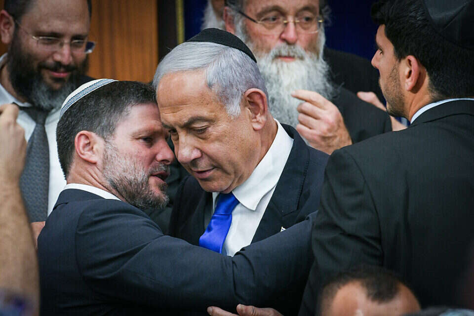 נתניהו וסמוטריץ'. לא התרגשו מהתחזית של מוד'יס , צילום: אריה לייב אברמס/פלאש90
