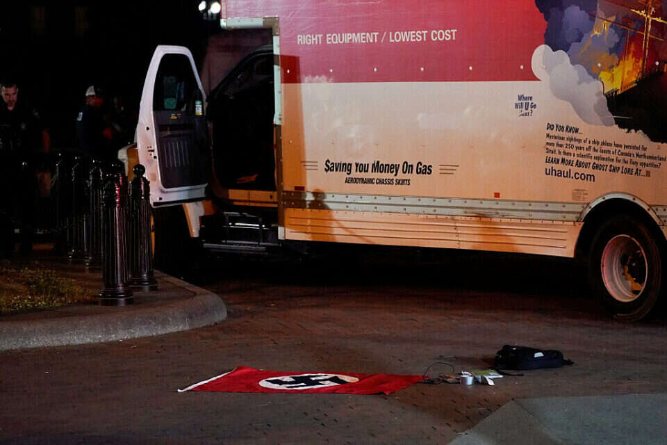 זירת התנגשות המשאית בוושינגטו , רויטרס