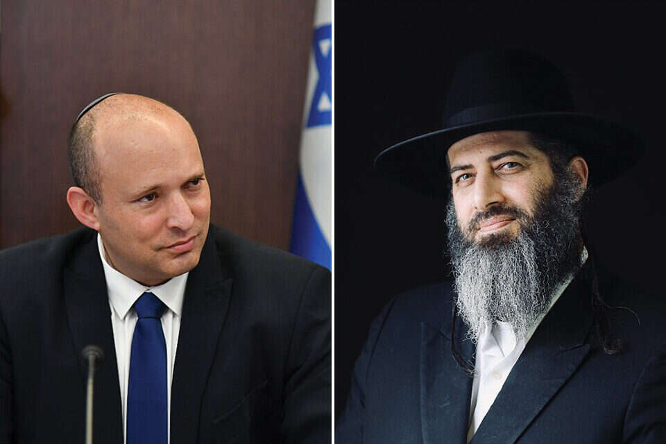 רה"מ לשעבר נפתלי בנט והרב רונן שאולוב , צילום (בנט) : יואב דודקביץ
צילום (שאולוב): אורן כהן