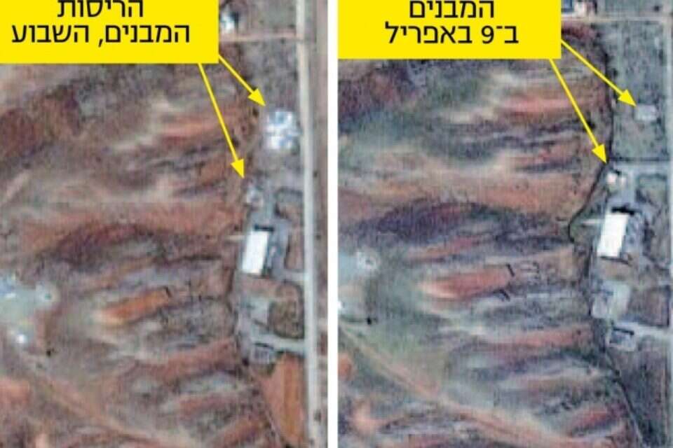 צילום: אי.פי // לפני ואחרי: צילומי הלוויין שחשף מכון ISIS ,
