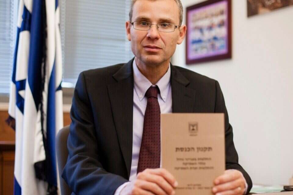 צילום: דודי ועקנין // ח"כ לוין. "התקנון קובע את כללי המשחק" ,