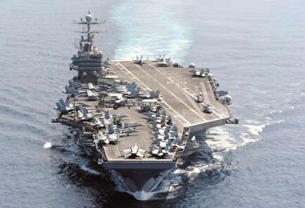  נושאת המטוסים אברהם לינקולן צילום: אי.פי