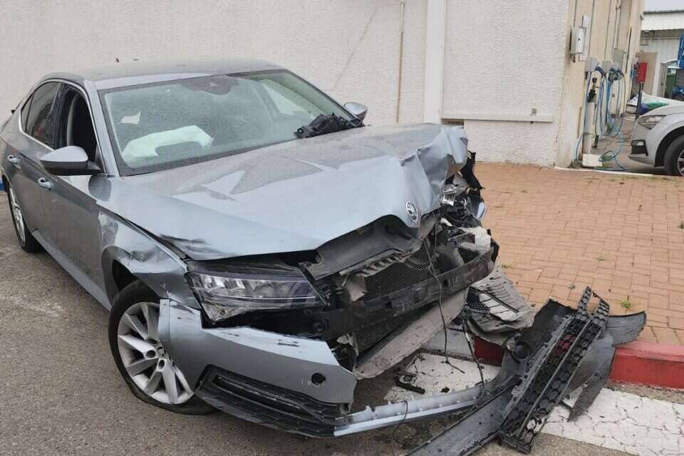 נהג שיכור התנגש בניידת , דוברות המשטרה