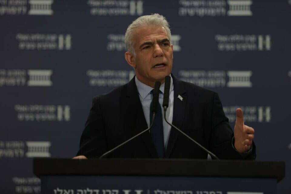 יאיר לפיד בכנס אלי הורביץ , אורן בן חקון