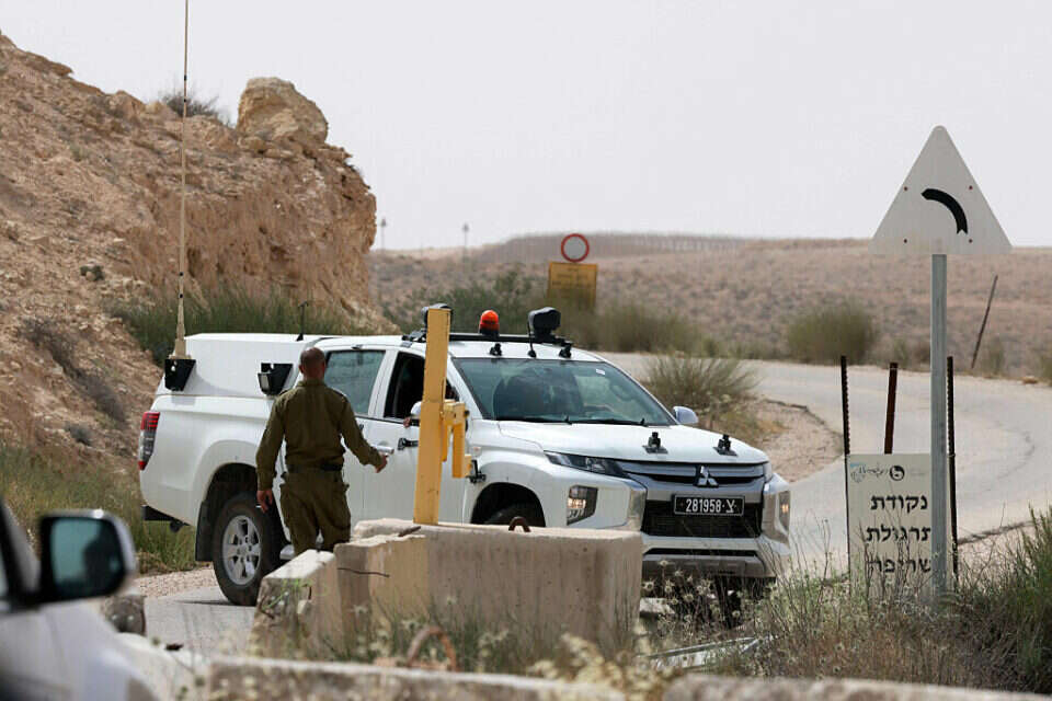 אזור הפיגוע בהר חריף