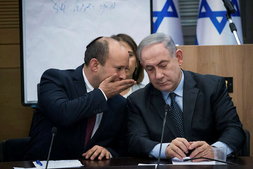 נתניהו ובנט (ארכיון) , יונתן זינדל / פלאש 90