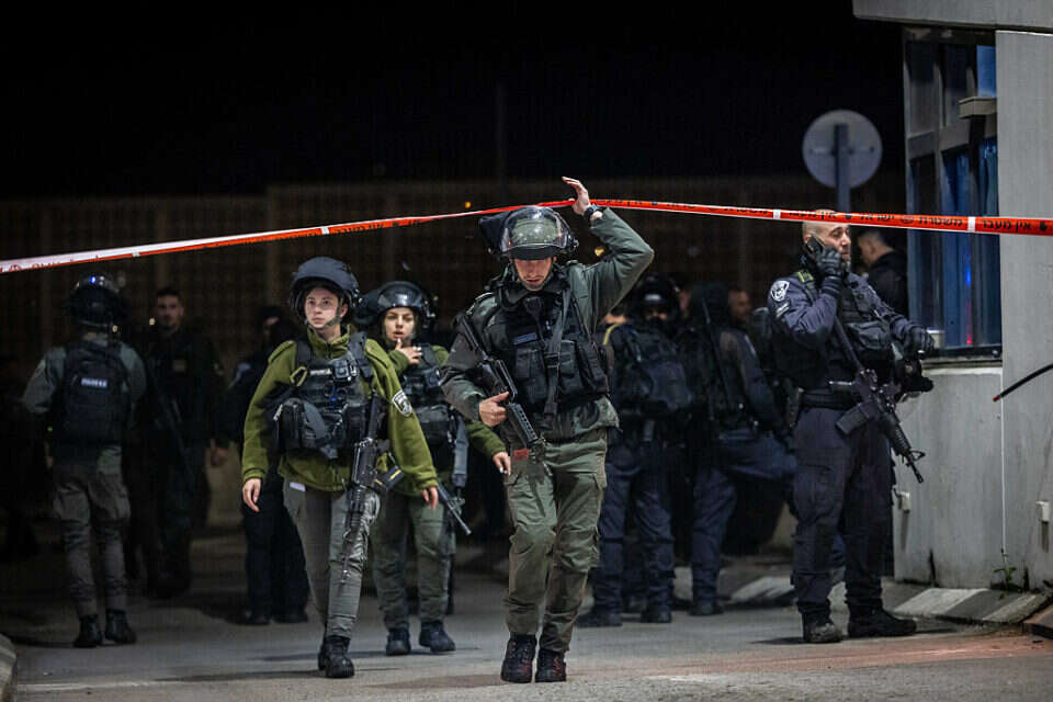 זירת פיגוע הדקירה במחסום שועפט בירושלים ,